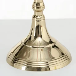 5 armet lysestage / kandelaber i gylden aluminium - H.63xØ.37