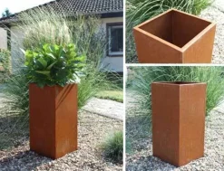 Adezz / Høje rust krukker - H.80cm + H.100cm