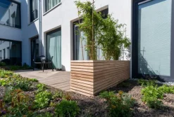Aflange plantekasser i Hardwood / Rhombus