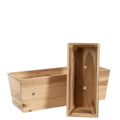 Altankasser i træ - Akacietræ blomsterkasser - Sæt