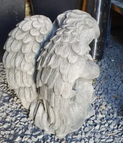 Barneengel i patineret beton - 40cm / Afhentning