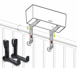 Beslag / Vægbeslag til Lechuza Altankasser