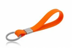 Billig nøglering/armbånd i gummi - 6 farver