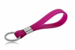 Billig nøglering/armbånd i gummi - 6 farver