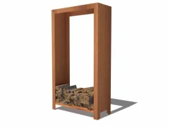 Brændereol / brændeholder i rust - 6 størrelser