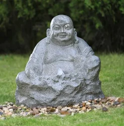 Buddha Vandfontæne til haven / Polystone glasfiber