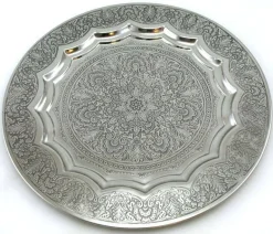 Casablanca mønstret fad til lys og servering