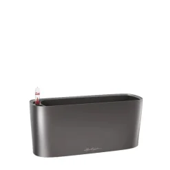 40cm aflang plantekrukke med selvvanding til vinduer - Hvid + Antrazit