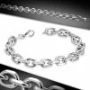 21cm link chain armbånd i stål - 10mm bred