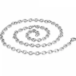 60cm link chain stålhalskæde - 5mm