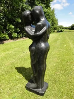 135cm sort Terrazzo Figur med Par