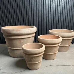 Croda Rossa Terracotta Krukke Ø.29 + Ø.38 + Ø.50 / SÆT 3 stk