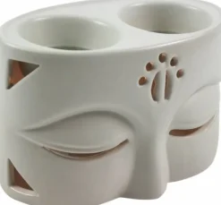 Dobbelt aroma lampe sort/hvid