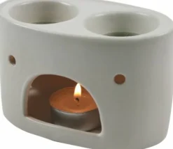 Dobbelt aroma lampe sort/hvid