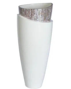 Eksklusive krukker med perlemor - 4 modeller - Hvid serie