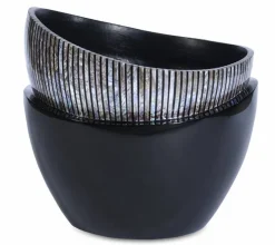 Eksklusive krukker med perlemor - 4 modeller - Sort serie