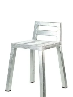 Galvaniseret stol, taburet eller barstol