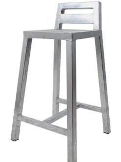 Galvaniseret stol, taburet eller barstol