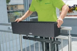 Gelændersikring - støttebeslag til altankasser / blomsterkasser