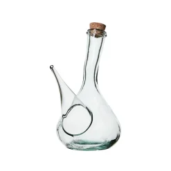 Glaskande / Decanter med spids hældetud og korkprop til olie / eddike