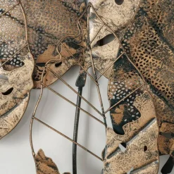 Golden Leaves Vægdekoration i metal - 115cm