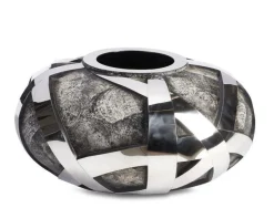 High End bowle med rustfri stål og østers skaller - Ø.58cm