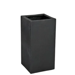 Høj krukke i glasfiber - 60cm eller 80cm - sort eller grå - VANDTÆTTE