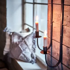 Høje væglysestager i smedejern - 2 størrelser