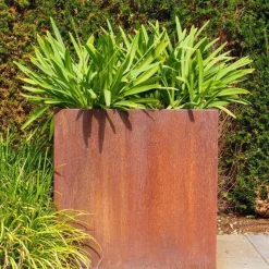 H.80xB.40cm plantekasse i corten stål - L.80 + 100 + 120 + 150 + 200 + 300cm