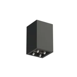 H.80x50x50cm plantekrukke i antrazit glasfiber / polyester med hjul