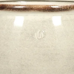 Indendørs plantekrukker i metal - Lys sandfarve - 3 størrelser