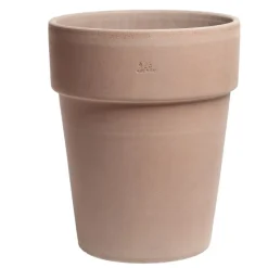 Italiensk Terracotta lerkrukke / stabelbar - H.45xØ.40cm - M/U underskål