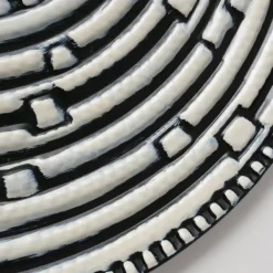 Kigali Vægdekoration med runde emaljerede metalplader / Sæt