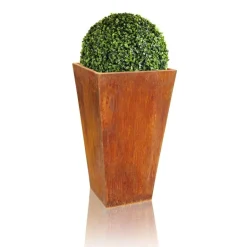 Konisk firkantet krukke i Corten stål - 8 Modeller