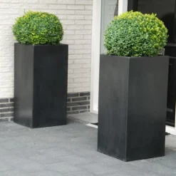 Krukker i aluminium / Antrazit - H.40 + H.60 + H.80 + H.100cm