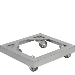 Kubiske firkantede krukker med hjul / Matsort - 40cm+50cm+60cm