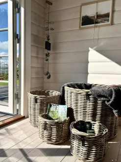 Kubu rattankrukker med inderpose - sæt 4stk