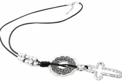 Lange læderhalskæder - 3 stk forskellige - Samlet pris