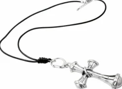 Lange læderhalskæder - 3 stk forskellige - Samlet pris