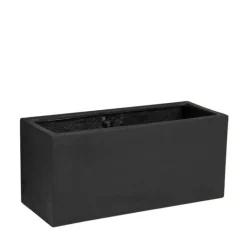 Lave aflange indendørs / udendørs plantekummer - sort eller sand - VANDTÆTTE