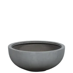 Lave fade / krukker i sand stripe eller grå glasfiber - Ø.59cm