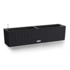 Lechuza altankasse med selvvanding / Balconera Cottage Polyrattan - 6 farver