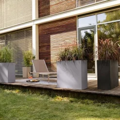 Lechuza Canto Stone Struktur - Plantekummer med selvvanding - 3 farver - M/U Hjul