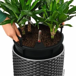 Lechuza Cilindro Cottage / Polyrattan - Selvvanding - 6 farver - 56cm