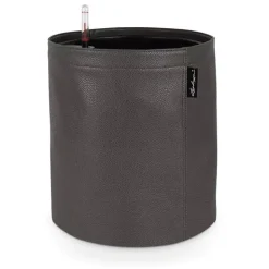 Lechuza Trendcover krukker med selvvanding og PU læder - Ø.23+Ø.32