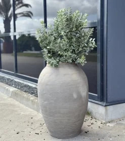 Liao He Vintage Pot - Gråtonet krukke