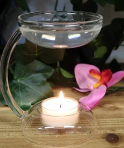 Oliebrænder i glas / Aromalysestage til olier