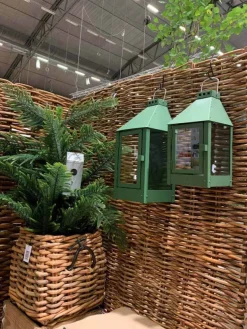 Olivengrøn udendørs væglanterne