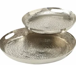 Orientalske fade/bakker med mønster og håndtag - Sæt - Selina