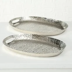 Ovale orientalske fade med håndtag og mønster - Sæt - Selina